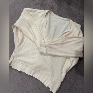 Free people waffle sweater